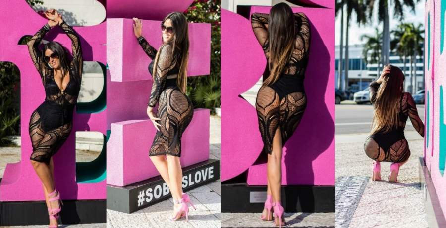 Модель Claudia Romani в очень сексуальном наряде