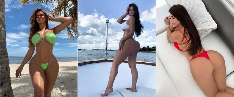 Модель Анастасия Квитко, которую называют "русская Ким Кардашян" на фото в Instagram