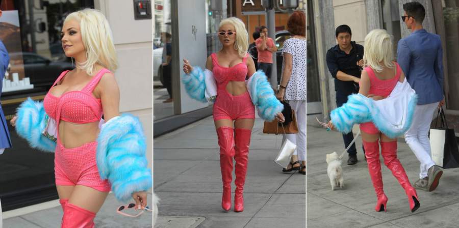 Модель и участница реалити-шоу Courtney Stodden в очень сексуальном наряде