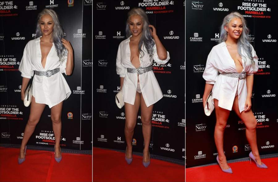 24-летняя английская актриса и модель Talulah-Eve Brown в откровенном наряде