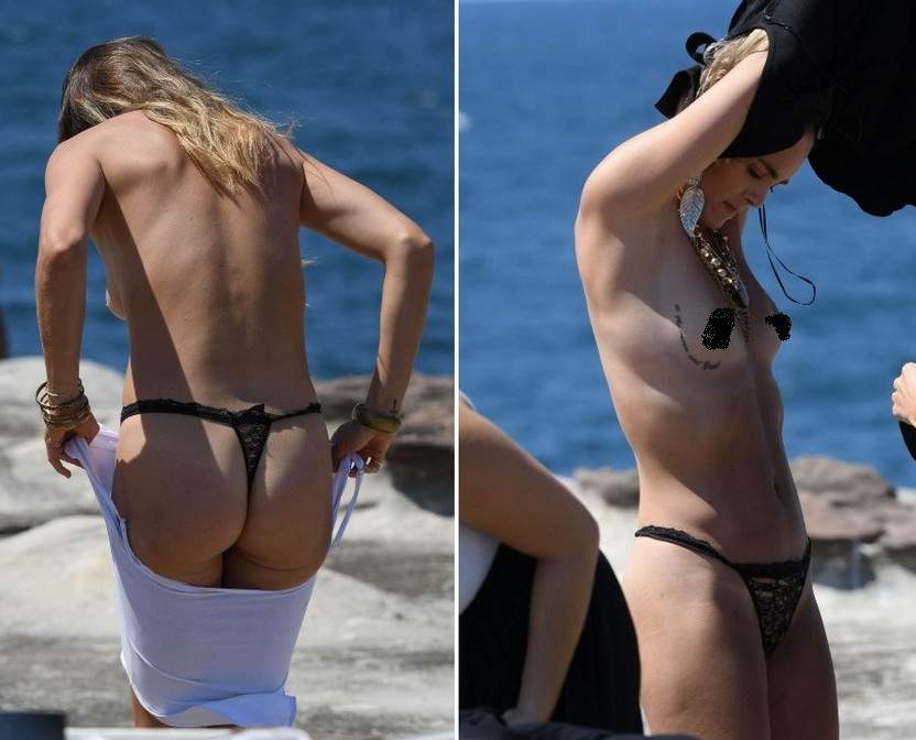 28-летняя австралийская модель Kendal Schulerзасветила грудь