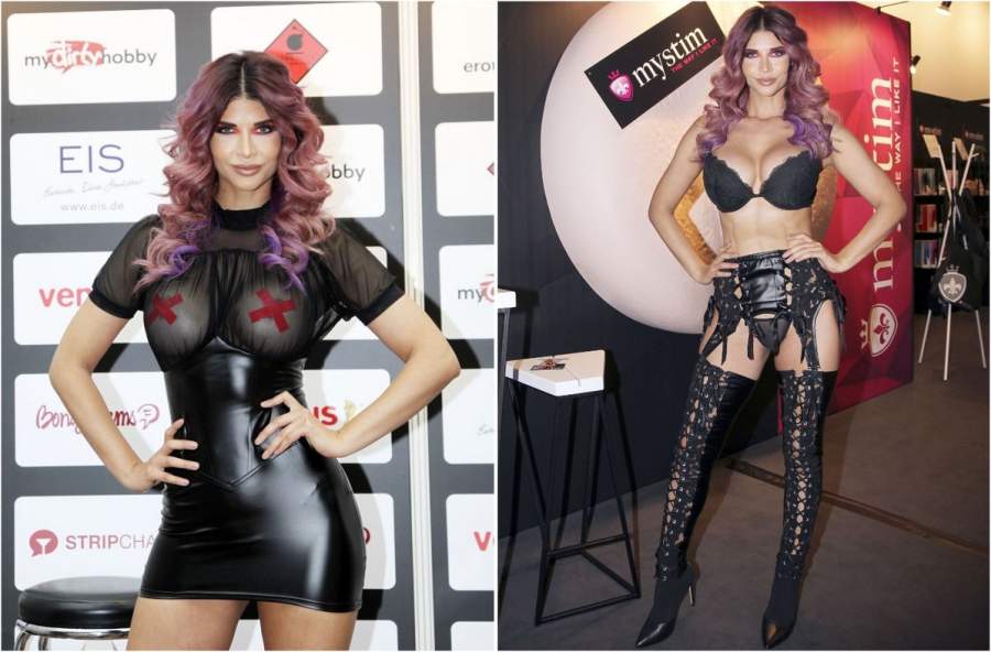 35-летняя германская актриса Micaela Schäfer на эротической выставке Venus