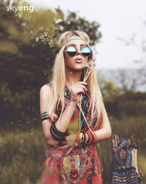 Хиппи образ девушки